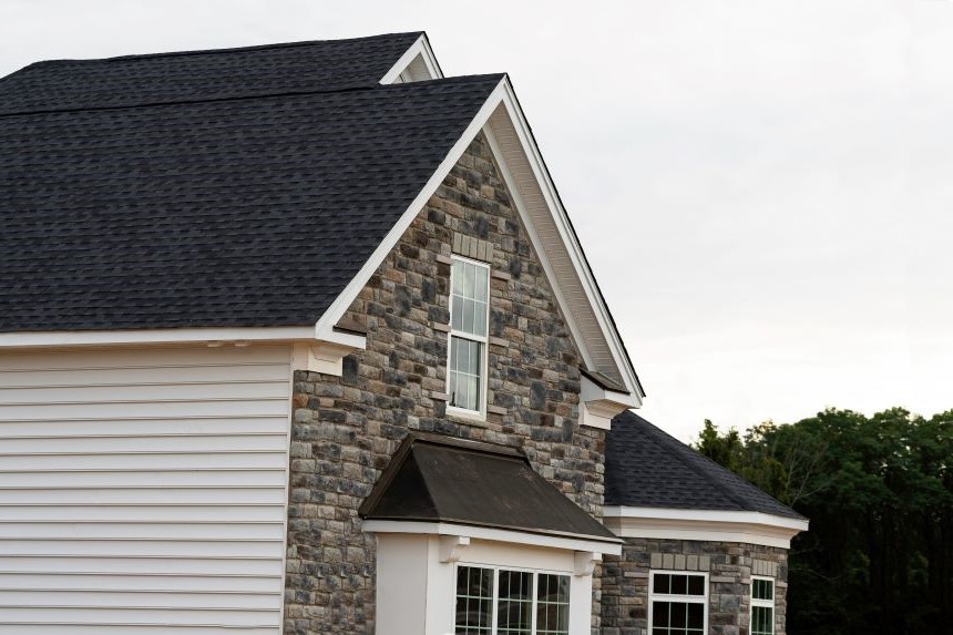 Griffin Roofing and Exteriors newly installed roof on residential home